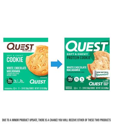 Quest Nutrition White Chocolate Macadamia Protein Cookie 15g Protein 1g Sugar 2g Net Carbs Keto Friendly High Protein Low Carb 4 Count White Chocolate Macadamia Nut 4 Count (Pack of 1) - Buy Online on GoSupps.com
