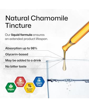BIO KRAUTER Chamomile Extract - Liquid Drops Pure Vegan Chamomile Supplement 670 mg per Serving 4 Fl.Oz 56-Day Supply - Used for Calm & Relax - Alcohol & Sugar Free - Natural Calm & Sleep Support 4 Fl Oz (Pack of 1) - Buy Online on GoSupps.com