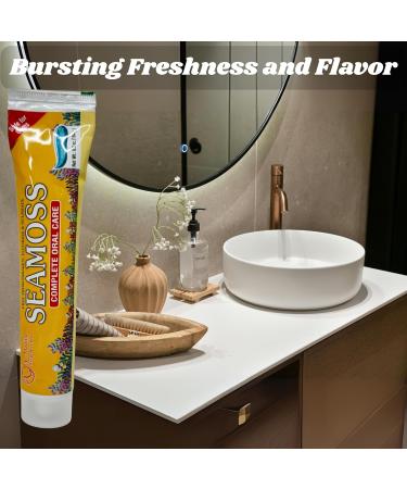 Infinix Seamoss Toothpaste with Clove Tea-Tree Neem Babool and Eucalyptus Oils - Paraben Free & Refreshing Oral Care for Sensitive Teeth - Halal - Pack of 5 - Buy Online on GoSupps.com