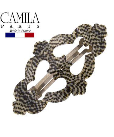 Camila Paris V107 3.5 Inches French Hair Barrettes Clips - Handmade Strong Hold Grip for Women, No Slip & Durable Styling Accessories - Made in France - Buy Online on GoSupps.com