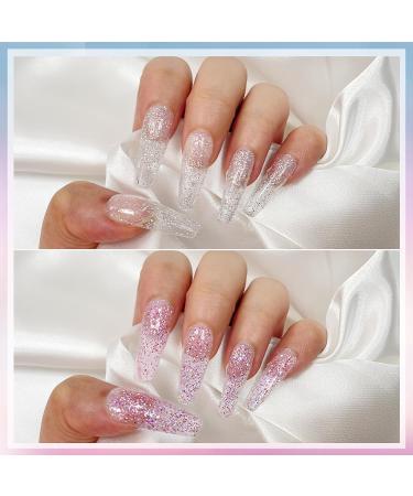Lofuanna Dip Powder Nail Starter Kit - Glitter Set | 9Pcs Dip Powder Set for DIY French Nail Art Manicure | Base Top Coat Activator Included | No UV/LED Needed | Beginners Friendly - Buy Online on GoSupps.com