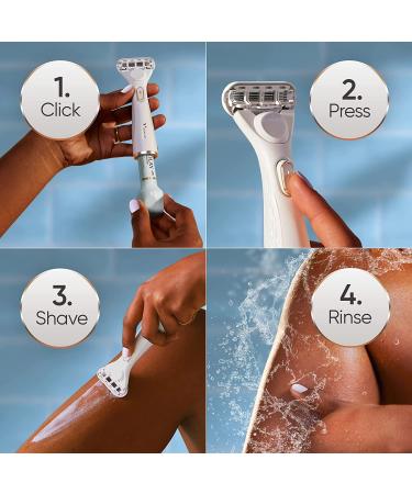 Gillette Venus Radiant Skin Moisturizing Razor with Olay Moisturizer - Ideal for Dry and Sensitive Skin - Buy Online on GoSupps.com