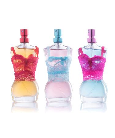Body Spray Mist Perfume Gift Set for Girls of All Ages - 3 Mannequin Figure Shaped Bottles - Buy Online on GoSupps.com