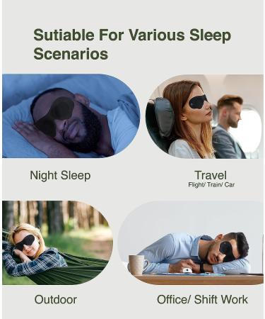 Acousdea No Strap Sleeping Eye Mask for Men and Women - 100% Light Block-Out, Comfortable & Soft - Ideal for Side-Sleepers & Travel - Zero Pressure Eye Mask (Medium) - Buy Online on GoSupps.com