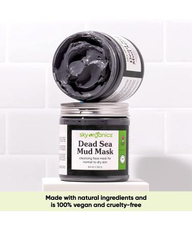 Sky Organics Dead Sea Mud Mask 8.8 fl oz - Natural Beauty Treatment - Buy Online on GoSupps.com