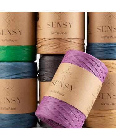 Sensy Premium 438 Yards Raffia Paper Ribbon in Latte Color - Eco-Friendly Crafting Supplies - Buy Online on GoSupps.com