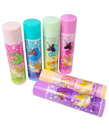 LUV HER Lip Balm Set Pack of 6 - Tinted Lip Balm with Playful Colors and Flavors - Perfect Girls Makeup Accessory - Ideal for Dry Weather Protection Ages 3+ - Buy Online on GoSupps.com
