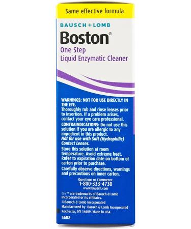 Bausch & Lomb Boston One Step Liquid Enzymatic Cleaner Protein Remover 3.60 mL - Buy Online - Buy Online on GoSupps.com