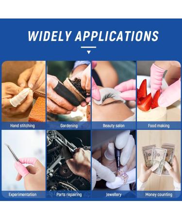 Annua Pink Latex Finger Cots 150pcs - Disposable Finger Protectors for Beauty Salons and Hospitals - Buy Online on GoSupps.com
