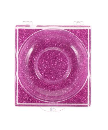 SOLUSTRE 6Pcs Empty False Eyelash Packaging Boxes Eyelash Case Glitter Square Eyelash Holder Storage Boxes (Rosy)