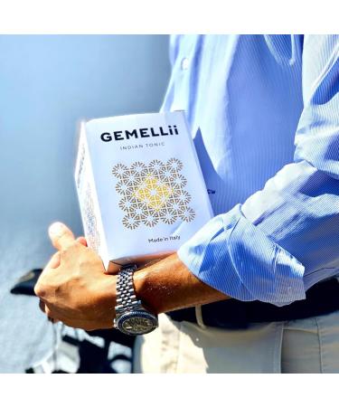 Buy Gemellii Tonic Water - 4x200ml Indian Bergamot Blueberry Flavors | Premium Italian Tonic Agave Sweetened - International Shipping - Buy Online on GoSupps.com