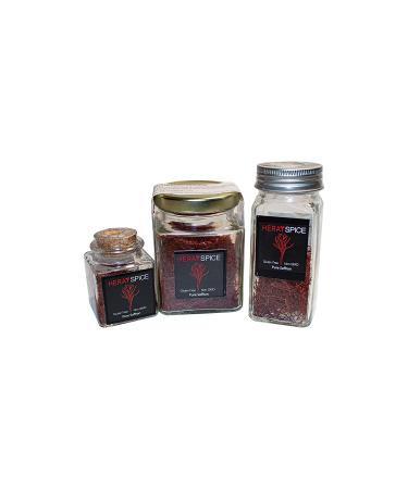 Heray Saffron: Premium Afghani Saffron Threads - 2g Square Glass Jar, Super Negin Quality A+, Fresh Pure All Red Thread Saffron Spice for Bouillabaisse, Risotto, Paella, Tea & More - Buy Online on GoSupps.com