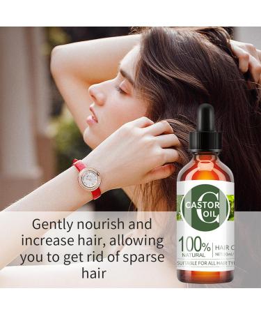 Hair Growth Oil 100% Natural with Castor Oil Organic Black Castor Oil for Hair Growth Hair Oil for Eyebrows Eyelashes Hair Growth Nails and Skin Strengthen Hair Roots Treats Dry & Damaged Hair - Buy Online on GoSupps.com