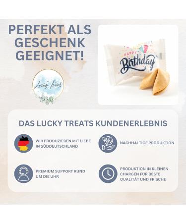 Lucky Treat Birthday Cookies | 50 Pieces of Happiness | Perfect Guest Gift for Birthday Parties | Loving Messages Inside - Buy Online on GoSupps.com