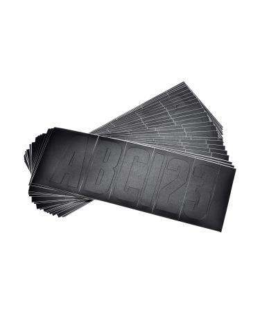 attwood 14142-7 Waterproof 148-Piece Vinyl Boating Letter and Number Kit, Black Finish