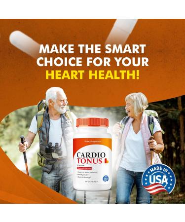 NutraVibe Cardio Tonus CardioTonus Capsules with Natural Ingredients | Premium Formula to Support Energy Healthy Circulation and Balanced Levels | Easy-to-Take Pills 30 Day Supply (60 Capsules) - Buy Online on GoSupps.com