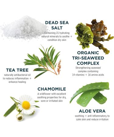 Sea Magik - Face Wash for Acne Prone Dry Sensitive and Oily Skin Gentle Cleanser Natural Ingredients with Hydrating Dead Sea Salt and Purifying Tea Tree Oil Vegan Cruelty Free (150ml) - Buy Online on GoSupps.com