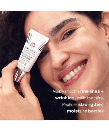 First Aid Beauty Retinol Complex Serum & Eye Cream - Reduce Lines & Wrinkles with Peptides Squalane & Ceramides - Gentle Retinol for All Skin Types - Buy Online on GoSupps.com