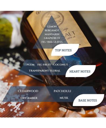 Ecodrop Wood Sage & Sea Salt Diffuser - 100ml | Fresh & Salty Aromatherapy Fragrance in Glass Bottle | Home & Office Spa Gift - Buy Online on GoSupps.com