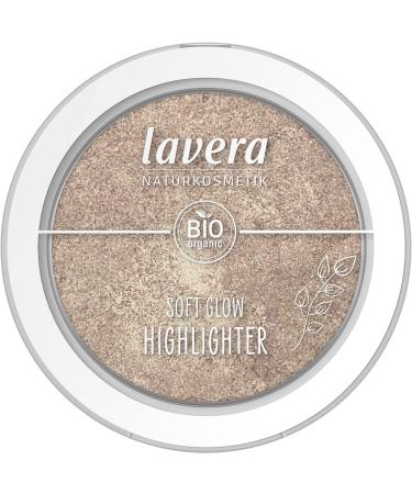 lavera Soft Glow Highlighter -Ethereal Light 02- nude - Organic almond oil & vitamin E - Vegan - shimmering - velvety texture (1 x 5.5g)