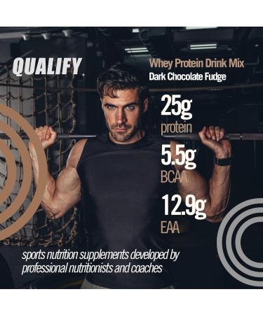 Qualify Creamy French Vanilla + Dark Chocolate Fudge Whey Protein Bundle Gluten-Free Kosher Post-Workout - Buy Online on GoSupps.com