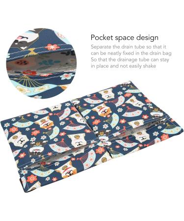 Elastic Drain Holder Bag for Mastectomy - Adjustable Length Cute Dog Pattern Cartoon Design - Buy Online on GoSupps.com