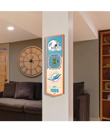 Buy YouTheFan NFL 3D Stadium Banner 6x19 - Miami Dolphins | International Shipping Available - Buy Online on GoSupps.com