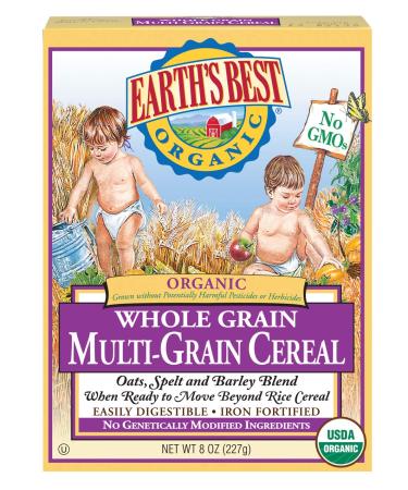 Earth's Best Baby Foods Whole Grain Multi-Grain Cereal 8 oz (227 g) by Earth's Best