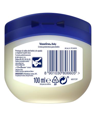 Vaseline Baby Protecting Jelly 100ml - Unscented Protection for Delicate Baby Skin | International Shipping Available - Buy Online on GoSupps.com