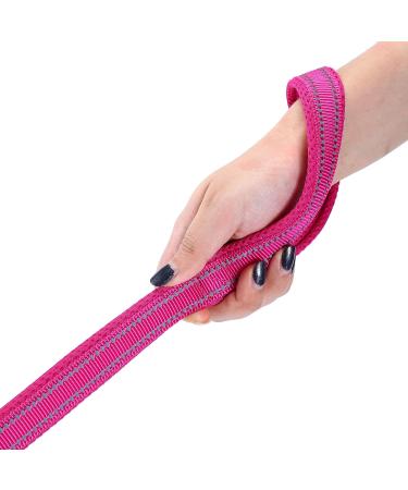 Durable Pink Dog Leash for Puppies | 1.1m Padded Pet Leash Strap - Ideal for International Shipping - Buy Online on GoSupps.com
