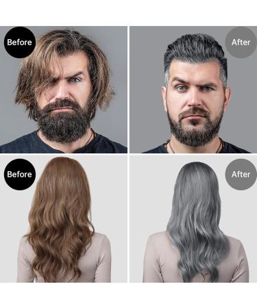Temporary Hair Color Wax - 2pc Washable Gray Hair Dye for Men & Women | 4.23oz Styling Clay for Cosplay & Parties - Perfect Makeup Gift - Buy Online on GoSupps.com