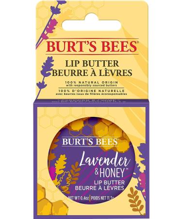 Burts Bees Lavender and Honey Lip Butter Unisex Lip Balm 0.4 oz - All-Natural Moisturizing Lip Care - Buy Online on GoSupps.com