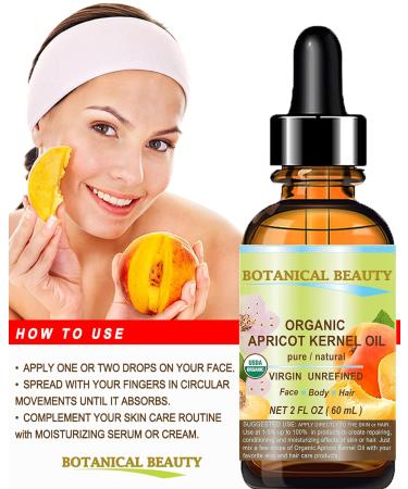 Botanical Beauty ORGANIC APRICOT KERNEL OIL Australian. 100% Pure Virgin Unrefined Cold Pressed Carrier Oil 1 oz- 30 ml. For Face Hair Body Nails Skin Anti - aging 1 Fl Oz (Pack of 1) - Buy Online on GoSupps.com