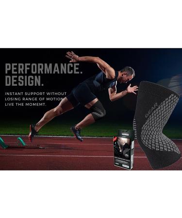 Physix Gear Knee Braces for Women & Men - Best Compression Knee Sleeves - Knee Compression Sleeve for Weightlifting Knee Brace Sleeve Running Athletic Knee Sleeve Knee Support for Men & Women Medium Black/Grey - (Single) - Buy Online on GoSupps.com