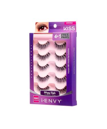 iEnvy by Kiss So Wispy 03 Strip Eyelashes 5 Pair Value Pack - Natural Wispies Style - 10 Count - Buy Online on GoSupps.com