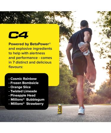 Cellucor C4 Carbonated 12x 500ml Millions Strawberry - Buy Online on GoSupps.com