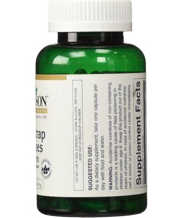 Swanson Blackstrap Molasses Elemental Iron 29mg Capsules - 120 Count - Buy Online on GoSupps.com