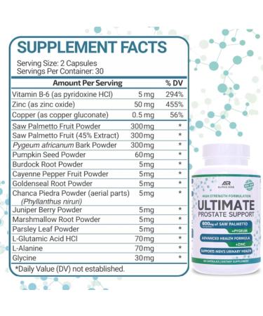 ALPHA RISE Best Over-The-Counter Prostate Support - Prostate Health Supplement for Men + Premium DIM Supplement for Men - Buy Online on GoSupps.com