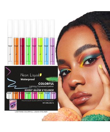 Waterproof liquid eyeliner that glows in the dark suitable for everyday use school home outdoors travel Halloween etc.