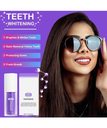 Purple Teeth Whitening Toothpaste | Brighten Your Smile | Effective White Teeth Solution - Buy Online on GoSupps.com