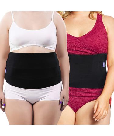 Everyday Medical Plus Size Post Surgery Abdominal Binder I Bariatric Stomach Wrap I Hernia Support for Women and Men I Obesity Girdle Great for Liposuction, Postpartum, C-Section (2XL (38-62 in)) 2X-Large (Pack of 1)
