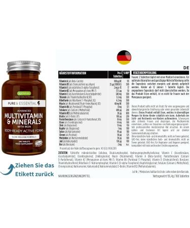 Buy Igennus Vegan Multivitamin Tablets for Women | Extra Iron Folate Zinc & Vitamin D3 | 180 Tablets 3-Month Supply - Buy Online on GoSupps.com