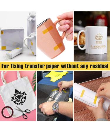 10 Rolls Heat Resistant Sublimation Tapes - 10mm X 33m - Ideal for Heat Press, Electronics, Soldering - Adhesive Vinyl, No Residue - Buy Online on GoSupps.com