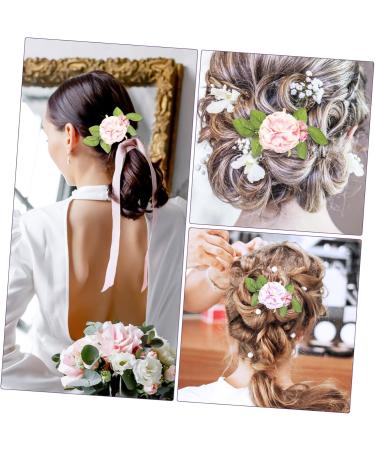 ABOOFAN Bridal Hair Accessories Flower Hair Accessories Side Combs for Women Thick Hair Flowers for Hair Flower Hair Pin Hair Comb for Women Decorate Fabric European Fashion Bridesmaid - Buy Online on GoSupps.com