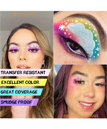 Bowitzki 9-Color Water-Activated Eyeliner Hydra Liner - Retro Makeup Pastel UV Glow Neon Face & Body Paint - Buy Online on GoSupps.com