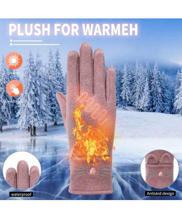 S5E5X Waterproof Men Ski Gloves | Cute Cat Ear Design | Windproof & Warm Winter Gloves for Skiing, Snowboarding & Cold Weather Activities - Buy Online on GoSupps.com