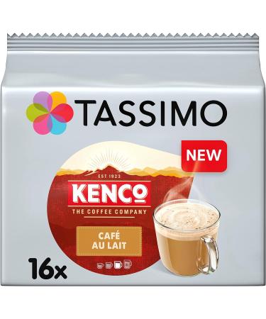 Tassimo Kenco Caf au Lait Coffee Pods x16 (Pack of 5 Total 80 Capsules) Caf Au Lait 16 count (Pack of 5) - Buy Online on GoSupps.com