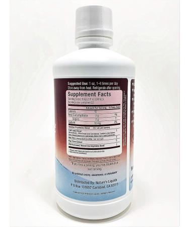 Nature's Liquids SeaAloe Liquid Whole Food 32 Oz - Multivitamin & Mineral Supplement With Aloe Vera, Sea Vegetables, Pau D'Arco for Digestion & Immune Support - 2 Bottles - Buy Online on GoSupps.com