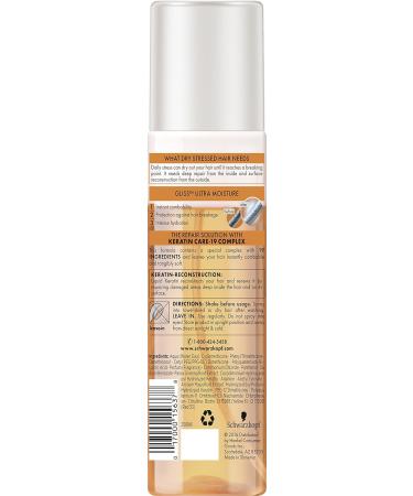 GLISS Hair Repair Leave-In Conditioner Ultra Moisture Express Repair for Dry or Stressed Hair 6.8 Ounces (Pack of 3) - Buy Online on GoSupps.com