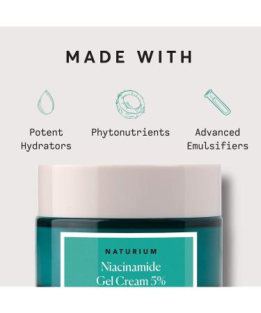 Naturium Niacinamide Gel Cream 5% - 1.7oz with Zinc - Anti Aging & Acne Treatment - Buy Online on GoSupps.com